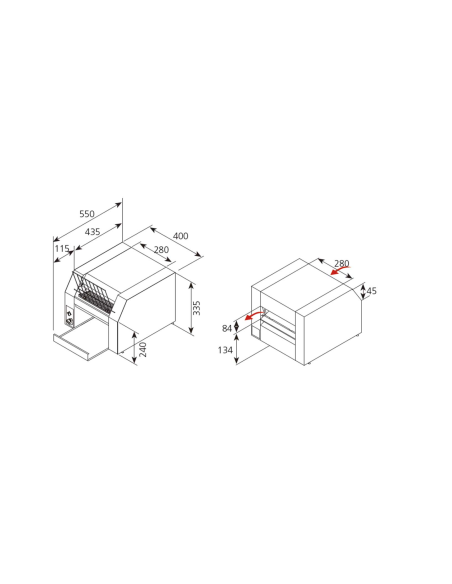 EDENOX Tostador de Cinta TPC-40