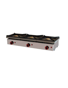 Cocina de sobremesa gas 3 fuegos ALMMCG100