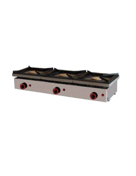Cocina de sobremesa gas 3 fuegos ALMMCG100