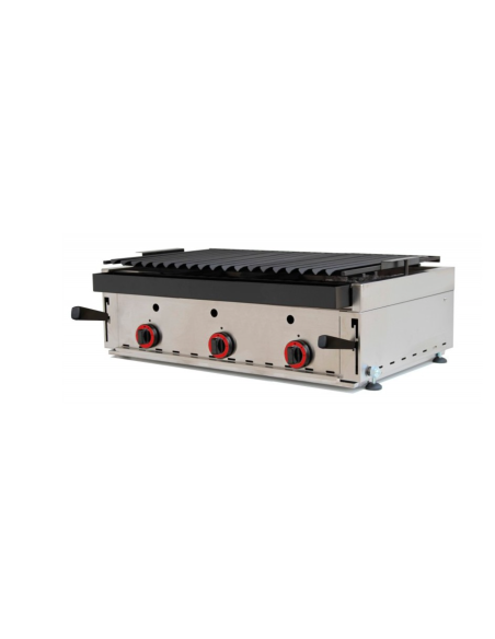 Barbacoa sobremesa gas 3 mandos 6 fuegos ALMB90