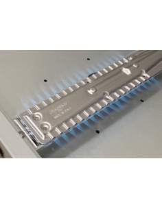 Plancha sobremesa gas 3 fuegos Acero laminado ALMPLGE100 2
