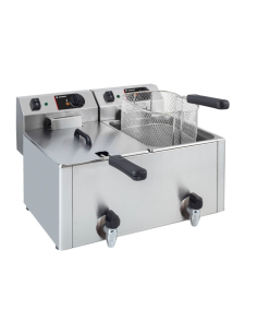 Freidora eléctrica  7 + 7 L grifo ALMFR7LCG Almison|Hosteleria Negocios