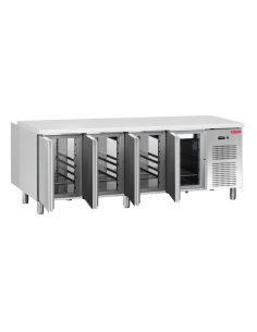 ALMISON Mesa Gastronormn refrigerado 4 puertas ciega ALMMSG-225
