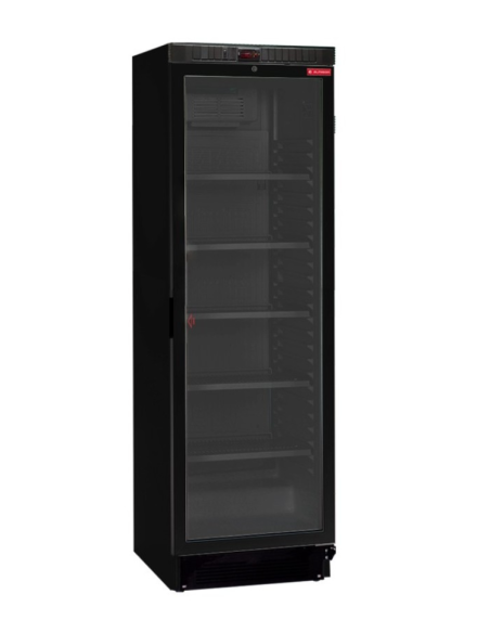 Armario de refrigeración digital de 1 puerta cristal negro ALMAR3741PVEND