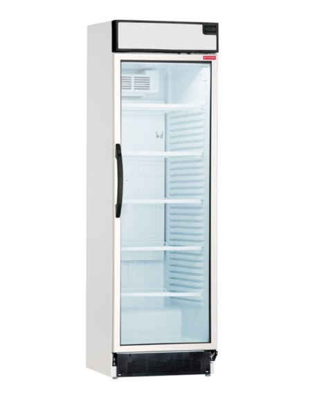 ALMISON Armario de refrigeración digital de 1 puerta cristal blanco/gris ALMAR3741PVEDB