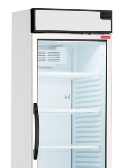 ALMISON Armario de refrigeración digital de 1 puerta cristal blanco/gris ALMAR3741PVEDB