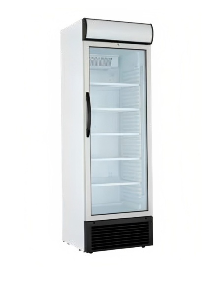 ALMISON Armario expositor alta capacidad 1 puerta cristal blanco ALMAR4401PVEB