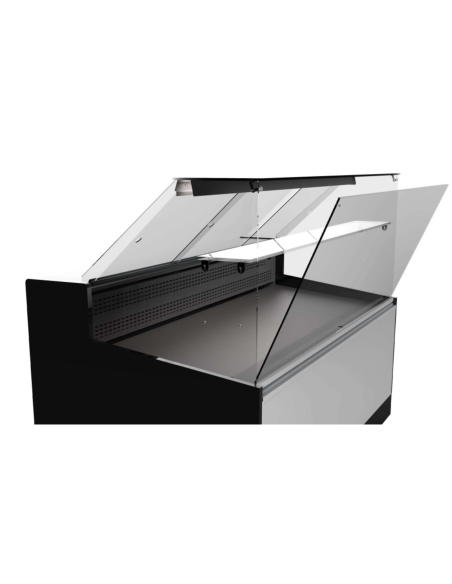 ALMISON Vitrina expositora serie 970 cristal recto 1,45m 2 puertas ALMVED9715MR