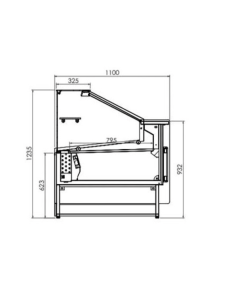 ALMISON Vitrina expositora serie 970 cristal recto 1,95m 3 puertas ALMVED920MR 2