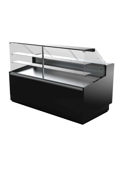 ALMISON Vitrina expositora Pastelería serie 970 cristal recto 0,95m 2 puertas ALMVED9710PR