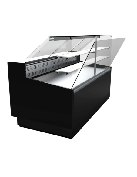 ALMISON Vitrina expositora Pastelería serie 970 cristal recto 0,95m 2 puertas ALMVED9710PR