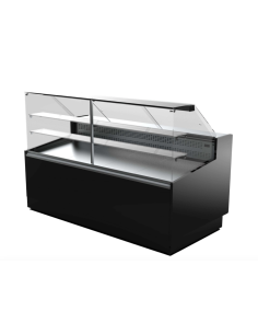 ALMISON Vitrina expositora Pastelería serie 970 cristal recto 1,45m 2 puertas ALMVED9715PR