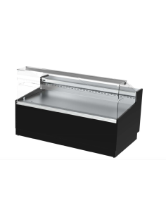 ALMISON Vitrina expositora Carnicer¡a serie 1100 cristal recto 1,5m 2 puertas ALMVED11015MR