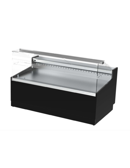 ALMISON Vitrina expositora Carnicería serie 1100 cristal recto 2m 3 puertas ALMVED11020MR