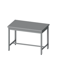 Mesa Central acero inoxidable Sin Estante 1000 x 600 x 850