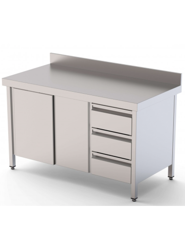 Mesa Mural con Cajones a la Derecha|HosteleriaNegocios