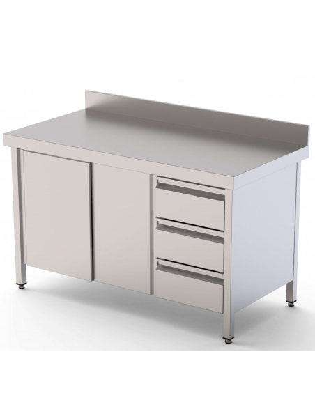 Mesa Mural con Cajones a la Derecha|HosteleriaNegocios