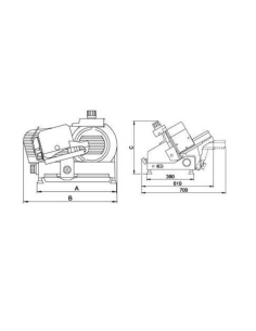 BRAHER Cortadora de Fiambre Profesional  Serie USA-280 2