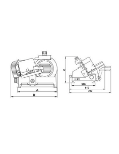 BRAHER Cortadora de Fiambre Profesional  Serie USA-350 2