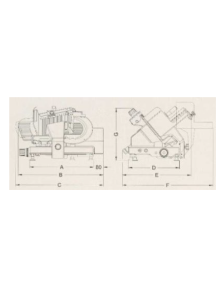 BRAHER Cortadora de Fiambre Profesional  Serie MG-350