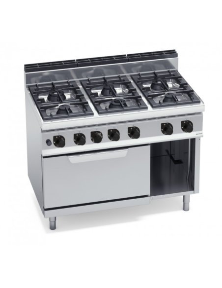 BERTOS Cocina con Hornos a Gas 6 Fuegos