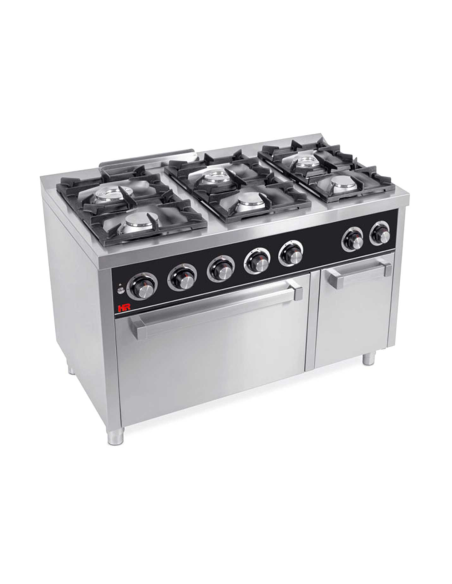HR FAINCA Cocina 6 Fuegos + Horno Serie 750