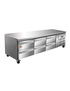 EUTRON Mesa Baja Refrigerada U-GNH3160TN 6 Cajones