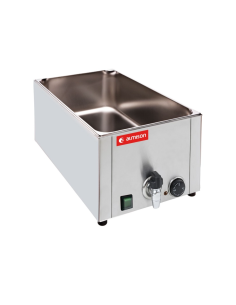 Baño María sobremesa eléctrico 1,5kW con grifo 150 ALMBM150