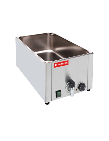 Baño María sobremesa eléctrico 1,5kW con grifo 150 ALMBM150
