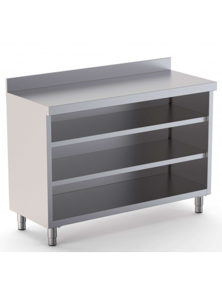 Mueble Estanteria Acero Inoxidable 2 Estantes 1000x600x1050