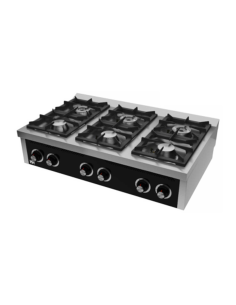 Cocina a Gas de Sobremesa 6 Fogones Serie 750 HR FAINCA