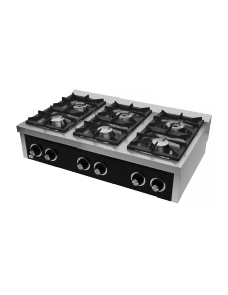 Cocina a Gas de Sobremesa 6 Fogones Serie 750 HR FAINCA