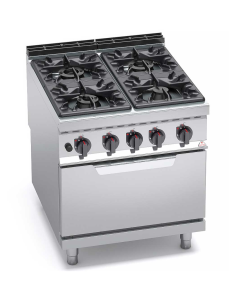 Cocina a Gas+ Horno G9F4M+FG  Máxima 900 Bertos|Hosteleria Negocios