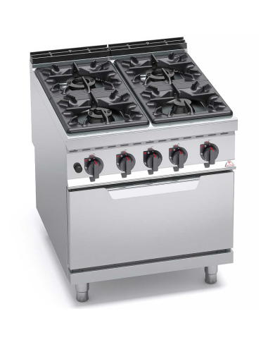 Cocina a Gas+ Horno G9F4M+FG  Máxima 900 Bertos|Hosteleria Negocios