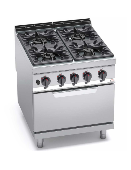 Cocina a Gas+ Horno G9F4M+FG  Máxima 900 Bertos|Hosteleria Negocios