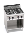 Cocina a Gas con Estante 4 Fuegos Macros 700 BERTOS