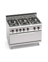 Cocina a Gas 6 Fuegos con Horno Maxi Macros 700 BERTOS