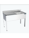 Fregadero Acero Inox Fondo 700 1 Cuba con Estante DISTFORM