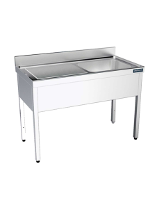 Fregadero Acero Inox Fondo 600 1 Cuba sin Estante DISTFORM