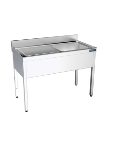 Fregadero Acero Inox Fondo 700 1 Cuba sin Estante DISTFORM