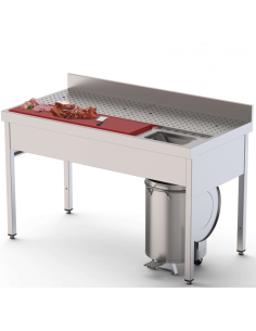 Mesa de Preparación de Alimentos Fondo 700 de 1400 mm IS1714FPVS0