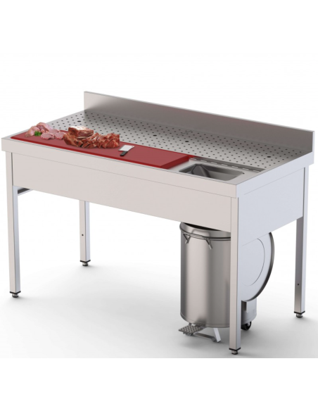 Mesa de Preparación de Alimentos Fondo 700 de 1400 mm IS1714FPVS0