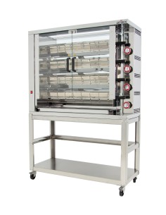 Asador de Pollos a Gas  con Soporte 4ASG+SOPORTE