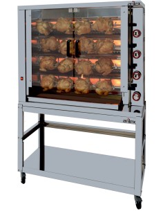 Asador de Pollos a Gas  con Soporte 4ASG+SOPORTE 2