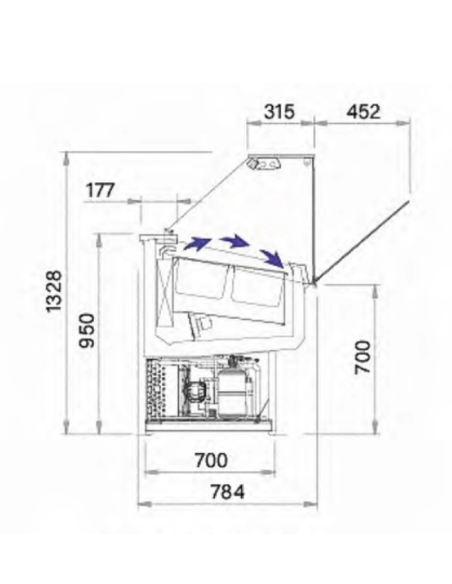 Vitrina de Helados Smile 18 VR