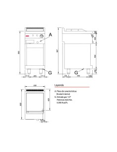 Fry Top a Gas de Acero FRT60 P60 Placa Lisa Jemi|Hosteleria negocios 2