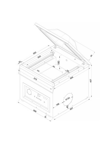 Envasadora al Vacío Edenox VAKSIC20 2AE|Hosteleria Negocios