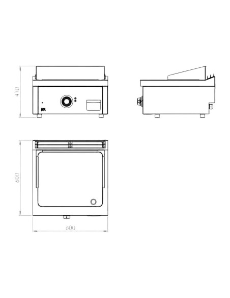 Fry Top Eléctrico Cromo FTE-SCR 600 HR FAINCA|Hosteleria Negocios