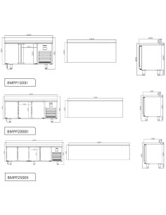 Mesa Refrigerada Infrico Serie 600 BMPP| Gas Ecológico R290 2