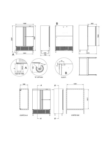 Armario Refrigerado Edenox APS-1403 HC|Hosteleria  negocios